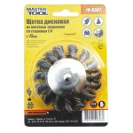 Щітка конусна MASTERTOOL із плетеної проволоки 75 мм зі стержнем 1/4" 19-9307 - Зображення 2