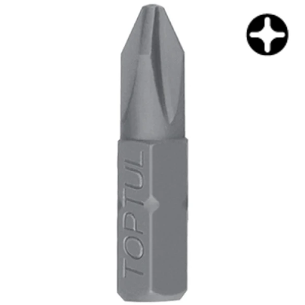 Біта хрестоподібна TOPTUL 1/4" 25мм PH2 FSBA0802