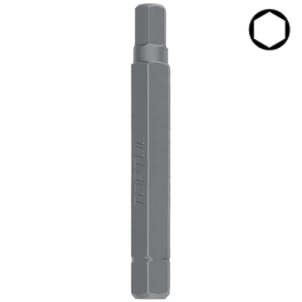 Біта шестигранна TOPTUL 10мм L-75мм HEX 4мм FSDB1204