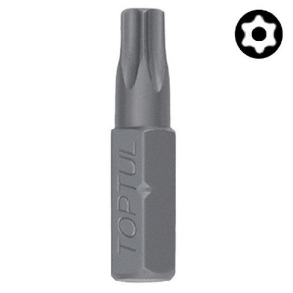 Біта TORX з отвором TOPTUL 1/4" 25мм T15 FSGA0815