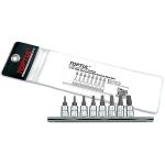 Набір біт TORX п'ятигранний з отвором TOPTUL 1/4" T8-T40 8ед. GAAG0805