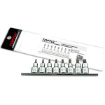 Набір головки з насадкою п'ятигранні з отвором TOPTUL 1/2" TORX T20-T55 8од. GAAG0806