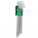 Г-подібні ключі TORX TOPTUL T10-T50 9од. супердовгі GAAL0923