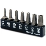 Набір біт TORX з отвором TOPTUL 1/4" 7од. (T10-T40) GAAV0703