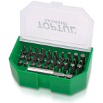 Набір біт для шуруповерта 31од. TOPTUL 1/4" SL; PH; PZ; TORX; HEX + магнітний тримач GAAW3101
