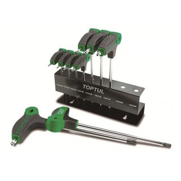 Набір ключів TORX із ручкою L-обр. TOPTUL T10-T50 9од. GAAX0901