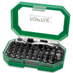 Набір біти + тріскачка TOPTUL 1/4" 35од. GACW3504
