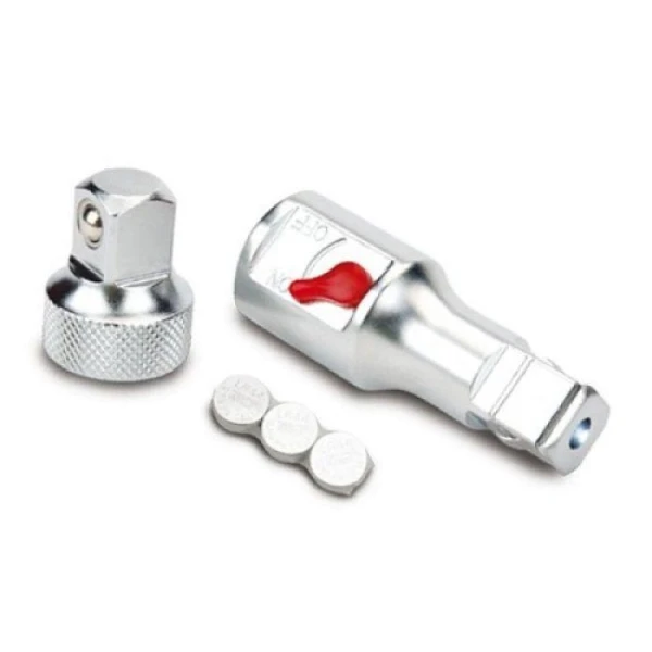Перехідник-подовжувач з підсвічуванням TOPTUL 1/2"х1/2" + перехідник GBAR0205