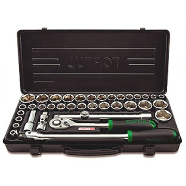 Набір інструментів для авто TOPTUL 1/2" (дюйм+метр.) 38од. GBB38190