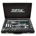 Комбінований набір інструментів TOPTUL 1/2" (дюйм+метр.) 46од. GCAD4601