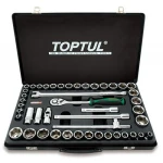 Комбінований набір інструментів TOPTUL 1/2" (дюйм+метр.) 46од. GCAD4601