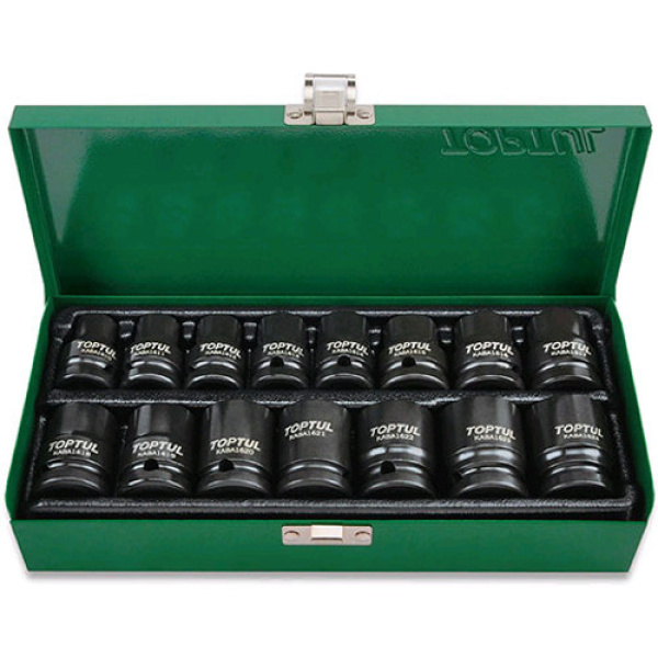 Набір ударних головок TOPTUL 1/2" 10-24мм 15од. GDAD1501