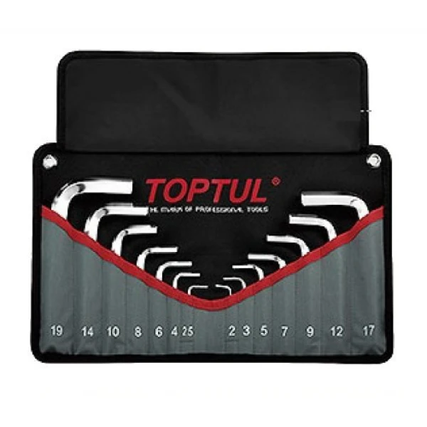 Набір ключів шестигранних Г-обр. TOPTUL 2-19мм 14од. у чохлі GPAQ1401