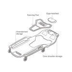 Лежак ремонтний пластиковий підкатний TOPTUL Pro-Series JCM-0401 - Зображення 3