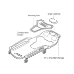 Лежак ремонтний пластиковий підкатний TOPTUL Pro-Series JCM-0401 - Зображення 3