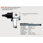 Гайковерт пневматичний TOPTUL 3/4" 1016N/m 6500 об/хв KAAA2475 - Зображення 2