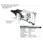 Пневмогайковерт вантажний TOPTUL 1" 2440N/m 4000 об/хв KAAA321809 - Зображення 2