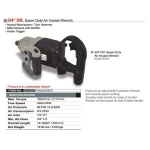 Пневмогайковерт вантажний TOPTUL 3/4" 2170N/m 5500 об/хв KAAC2416 - Зображення 2