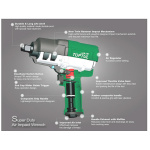 Гайковерт пневматичний TOPTUL 3/4" 1763N/m 6000об/хв KAAJ2413 - Зображення 3