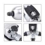 Пневмогайковерт професійний TOPTUL 3/8" 108N/m 12000об/хв Mini Butterfly Type KAAU1208 - Зображення 2