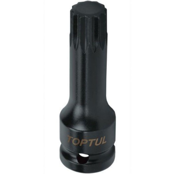 Головка торцева SPLINE ударна TOPTUL М14 L77мм 1/2" KADB1614L
