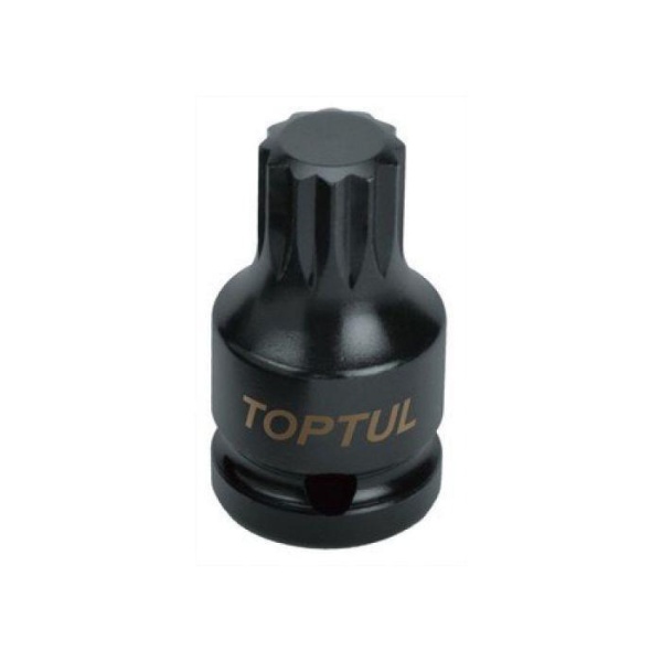 Головка торцева SPLINE ударна TOPTUL М16 L44мм 1/2" KADB1616S