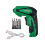 Електровикрутка TOPTUL 1/4" 3.6V 3Nm 350об/хв KPDB0803