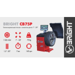 Балансувальний верстат автомат BRIGHT CB75P з LCD дисплеєм - Зображення 2