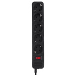 Фильтр-удлинитель сетевой LogicPower LP-X5, 5 розеток, цвет-черный, 3,0 m - Зображення 3