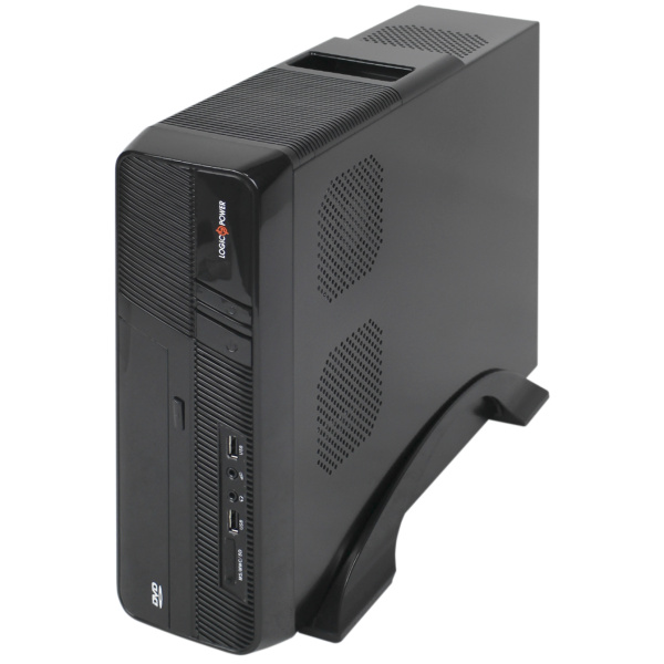 Корпус LP S605 BK 400W Slim 2xUSB 2.0