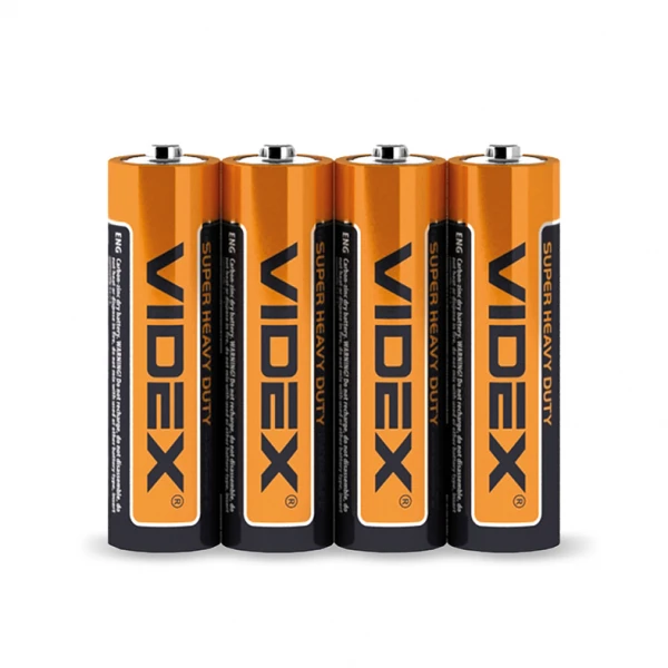 Батарейка сольова Videx R6P/AA 4pcs SHRINK (60/1200) (R6P/AA 4pcs S)