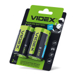 Батарейка лужна Videx LR2O/D 2pcs BLISTER CARD (12/96) (LR2O/D 2pcs BC)