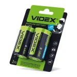 Батарейка лужна Videx LR2O/D 2pcs BLISTER CARD (12/96) (LR2O/D 2pcs BC)