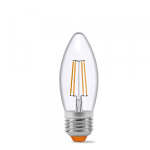 LED лампа VIDEX Filament C37F 4W E27 4100K 220V (VL-C37F-04274) - Зображення 2