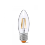 LED лампа VIDEX Filament C37F 4W E27 4100K 220V (VL-C37F-04274) - Зображення 2