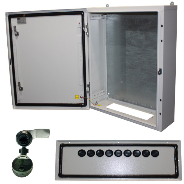 Бокс монтажний BW t=1,2-(750х1200х300) IP54 У2 без панелі, пласт. замок