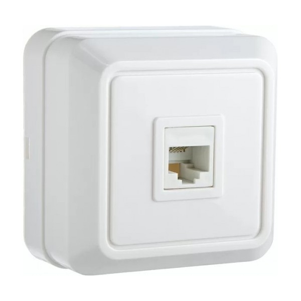 Розетка телефонна РЗtf-1-Ct-W