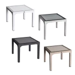 Стіл квадратний Irak Plastik Comfort 90x90 під ротанг темно-коричневий - Зображення 4