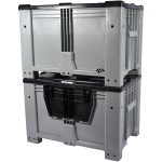 Контейнер Kayalarplastik KSK 1280-80 510 л з відкидною стінкою без коліс без кришки сірий - Зображення 2
