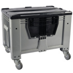 Контейнер Kayalarplastik KSK 1280-80 510 л з відкидною стінкою з колесами, без сірої кришки