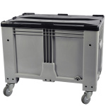 Контейнер Kayalarplastik KSK 1280-80 510 л з відкидною стінкою з колесами, без сірої кришки - Зображення 2