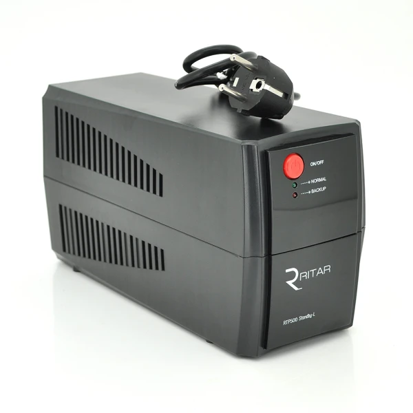ДБЖ Ritar RTP500 (300W) Standby-L, LED, AVR 1st, 2xSCHUKO socket, 1x12V4.5Ah, plastik Case. (300*140*205) 3,56 кг Q4