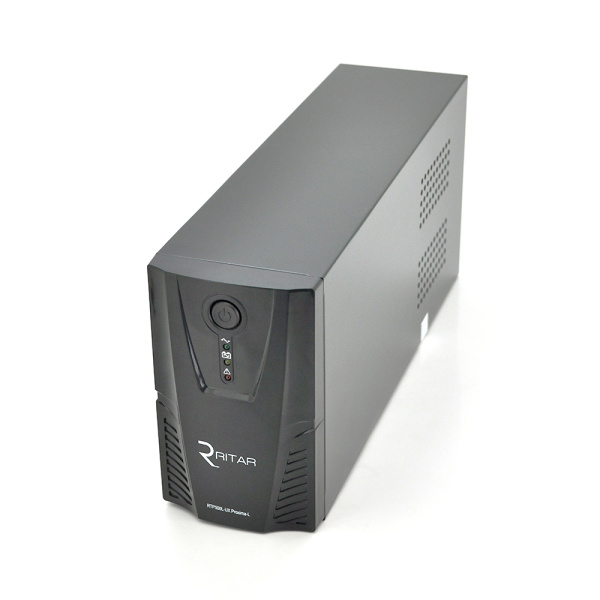 ДБЖ Ritar RTP600L-UX-IEC (360W) Proxima-L, LED, AVR, 3st, USB, 4xIEC-320 C14, 145-290Vac, 1x12V7Ah, plastik Case (314 x 97 X 143)