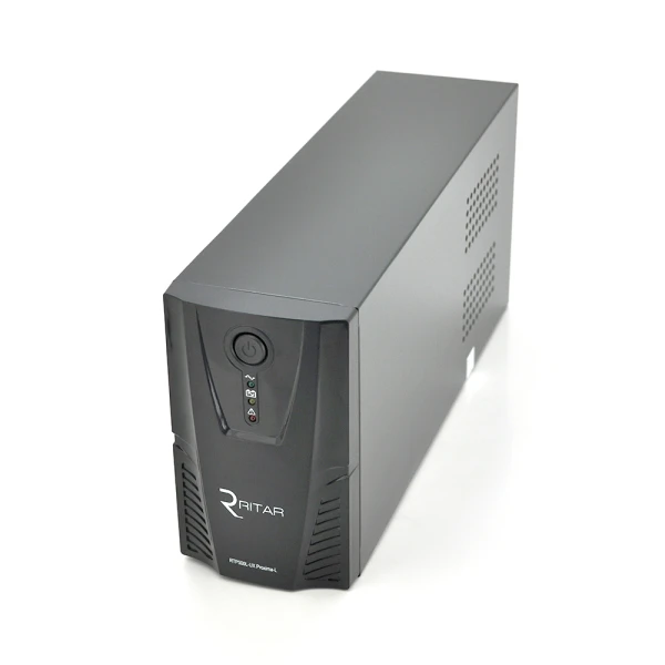 ДБЖ Ritar RTP600L-UX-IEC (360W) Proxima-L, LED, AVR, 3st, USB, 4xIEC-320 C14, 145-290Vac, 1x12V7Ah, plastik Case (314 x 97 X 143)