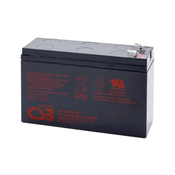 Акумуляторна батарея CSB HR1224WF2, 12V 6.5AH (151х51х94мм) Q12