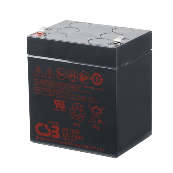 Акумуляторна батарея CSB GP1245, 12V 4.5Ah (90х70х100 (105)) Q10
