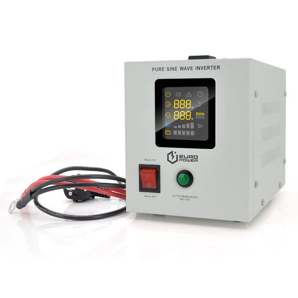 ДБЖ із правильною синусоїдою Europower PSW-EPW500TW12 (300 Вт) 5/10А, під зовнішню АКБ 12В, Q4 (300*198*235) 4,25 кг (235*145*170(180))