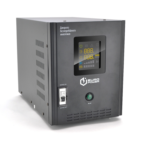 ДБЖ із правильною синусоїдою Europower PSW-EP6000TW48 (4200 Вт) 20А, підлоговий, під зовнішню АКБ 48В, Q1