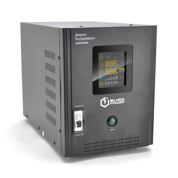 ДБЖ із правильною синусоїдою Europower PSW-EP6000TW48 (4200 Вт) 20А, підлоговий, під зовнішню АКБ 48В, Q1