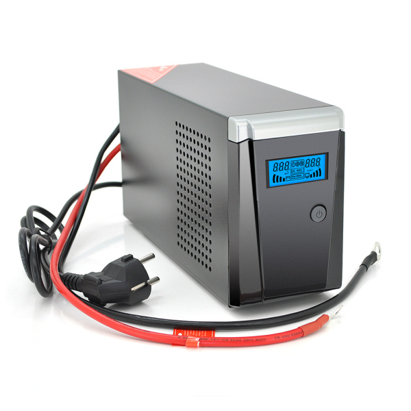ДБЖ із правильною синусоїдою RITAR RTSW-500 LCD, 12В, під зовнішній АКБ, Q4 (320*132*210) 4,2 кг (260*85*140)
